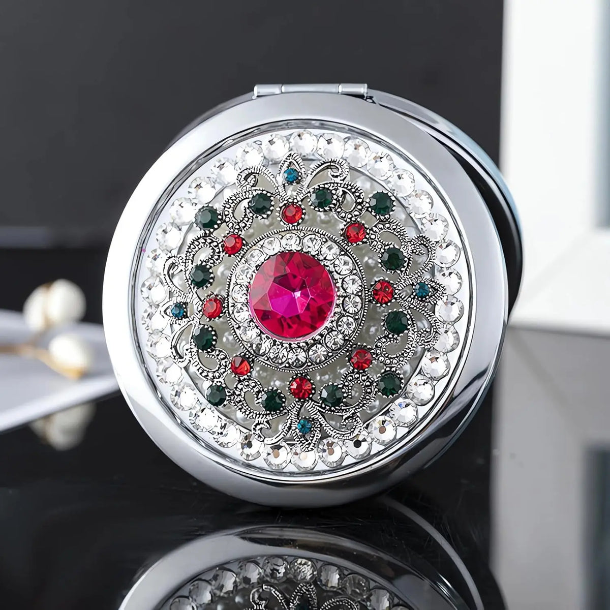 Compact Mirror 1x/2x Magnification Pocket Mirror Women 3inch