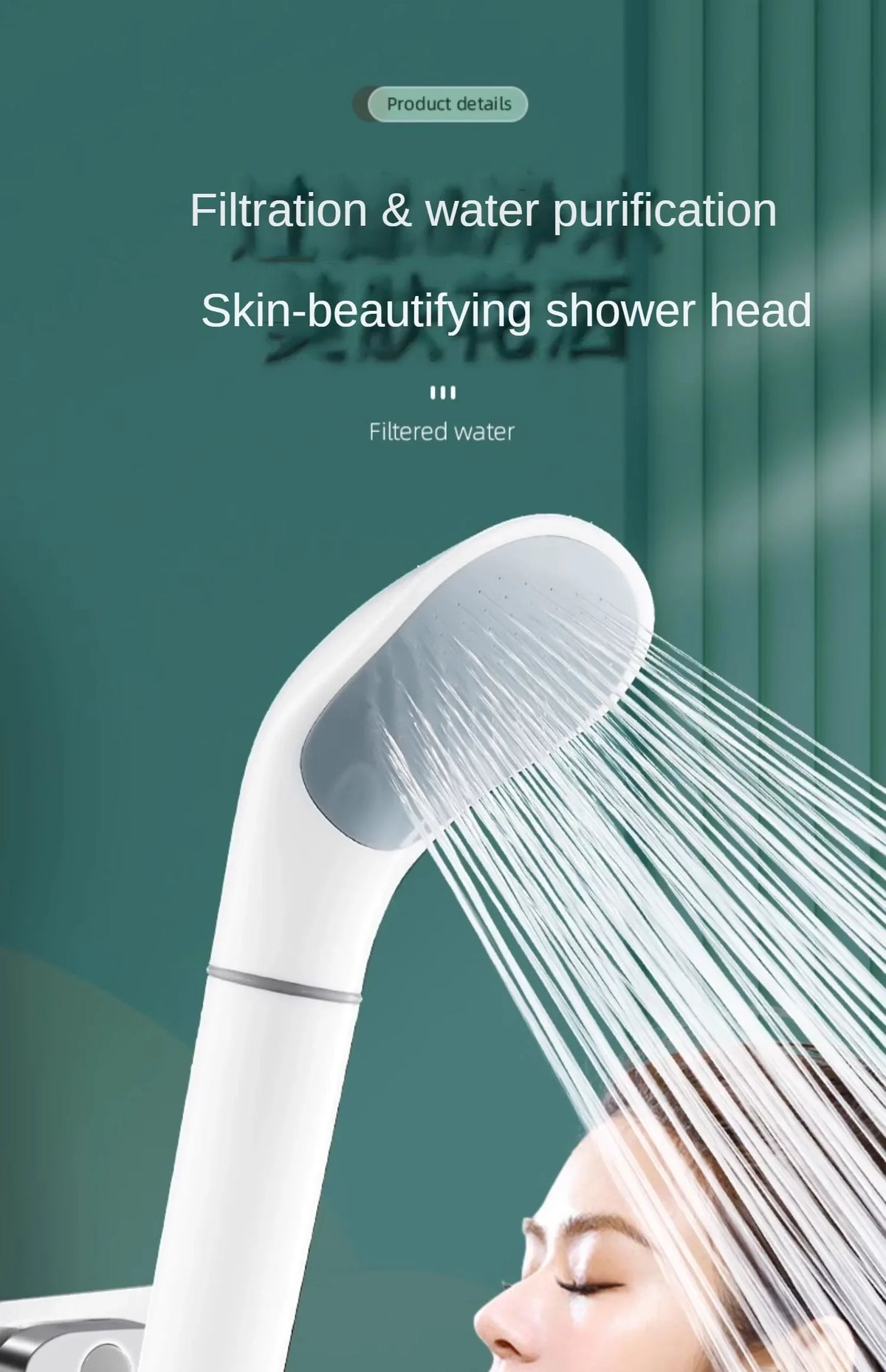 Booster Shower Head Filter Low Water Pressure Handheld