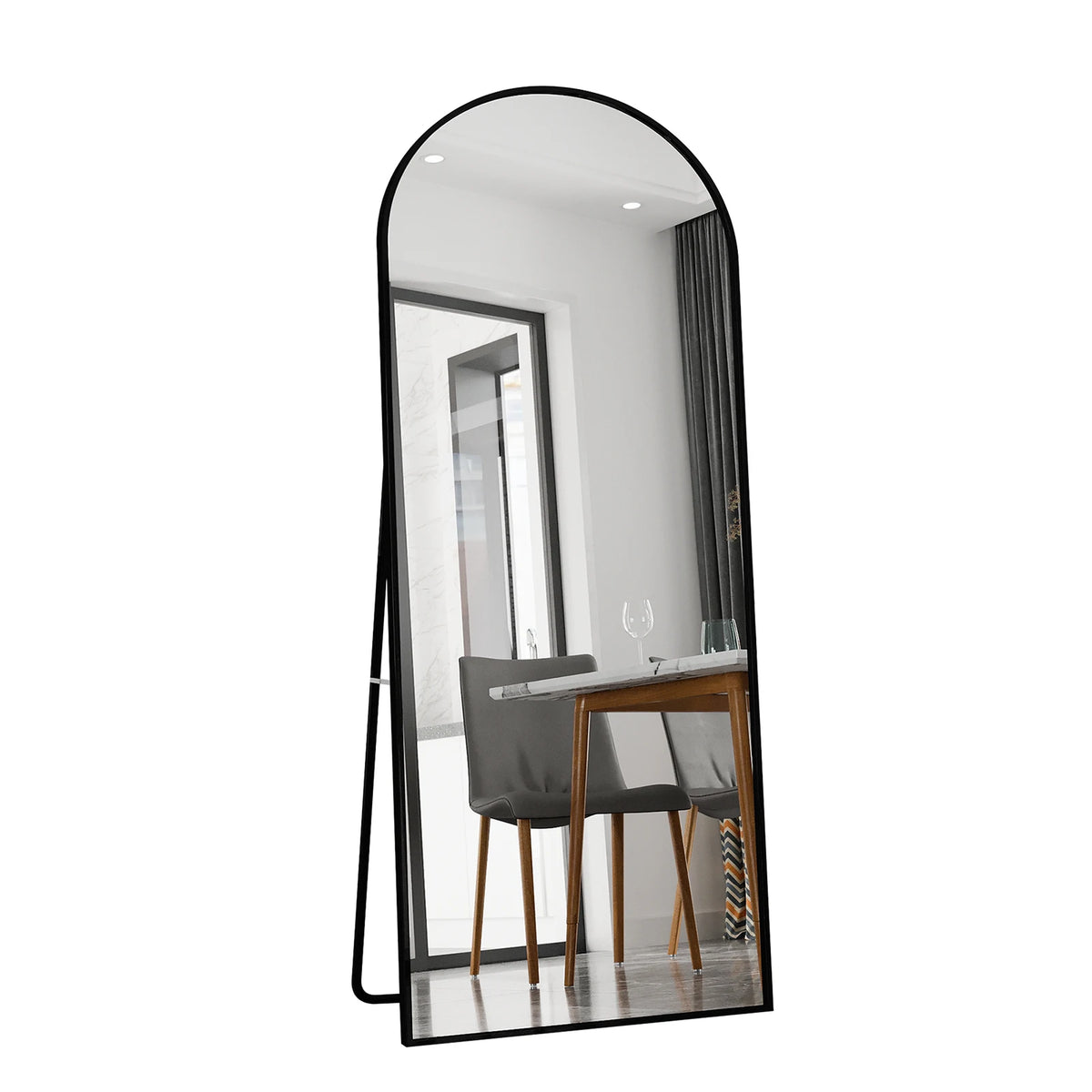 Full Length Mirror Standing Mirror Black Frame Large