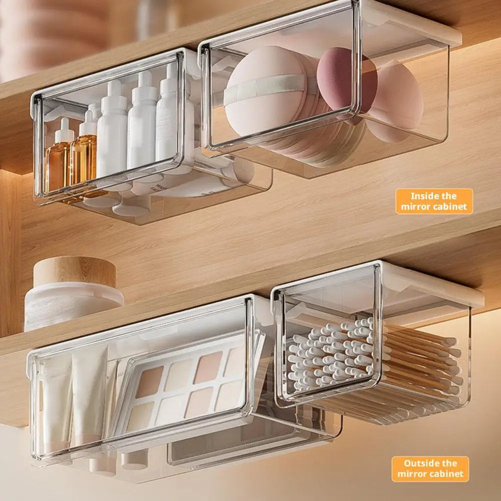 Transparent Bathroom Cotton Stick Makeup Cotton Bathroom Pull-Out