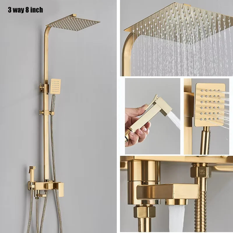 Black Shower Faucet Ways Showers Faucet Systems Adjustable
