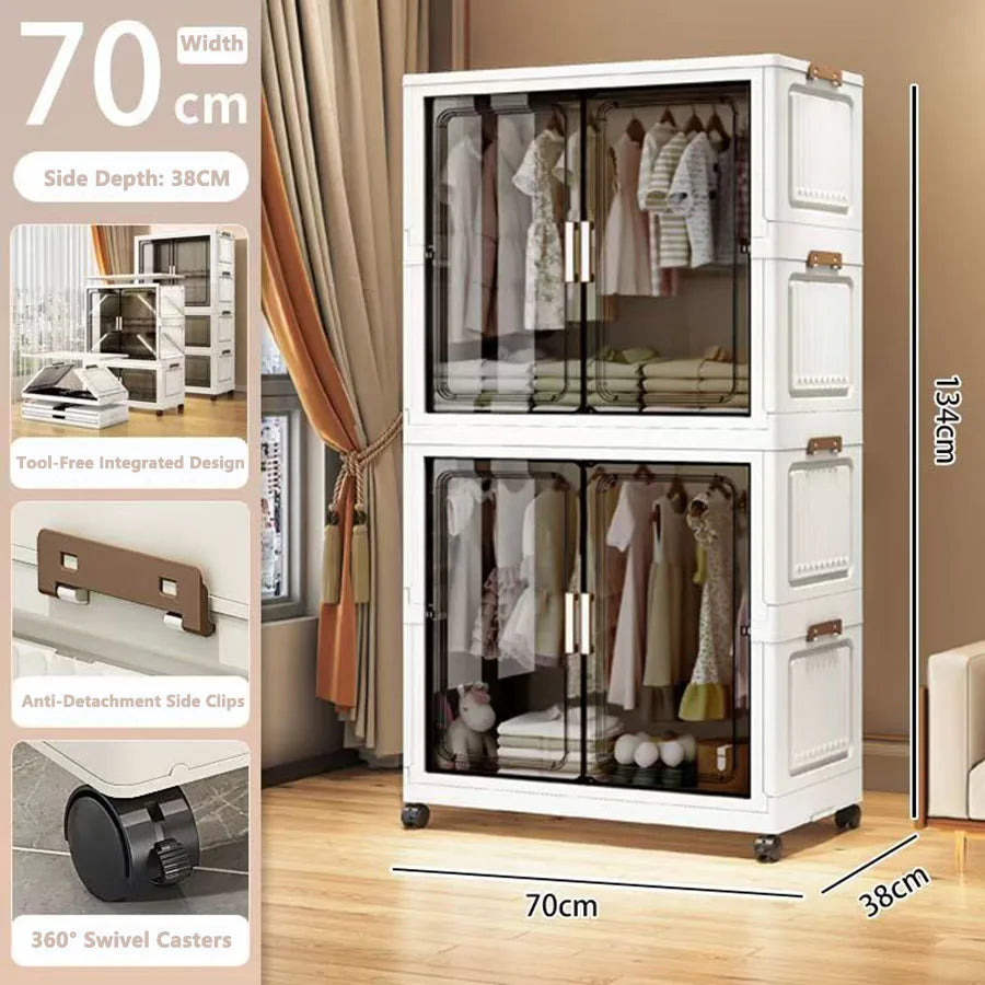 Multi-Functional Folding Storage Cabinet Doors Office Bathroom