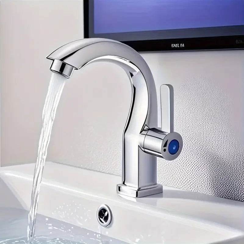 Modern Hole Bathroom Sink Faucet Side Spray Matte