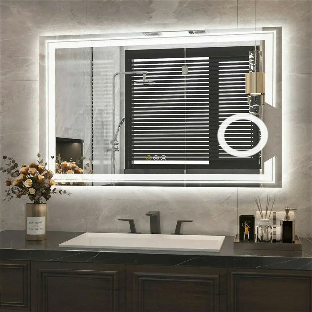 Luvodi Led Mirror Bathroom Wall Mounted Magnifying Mirror