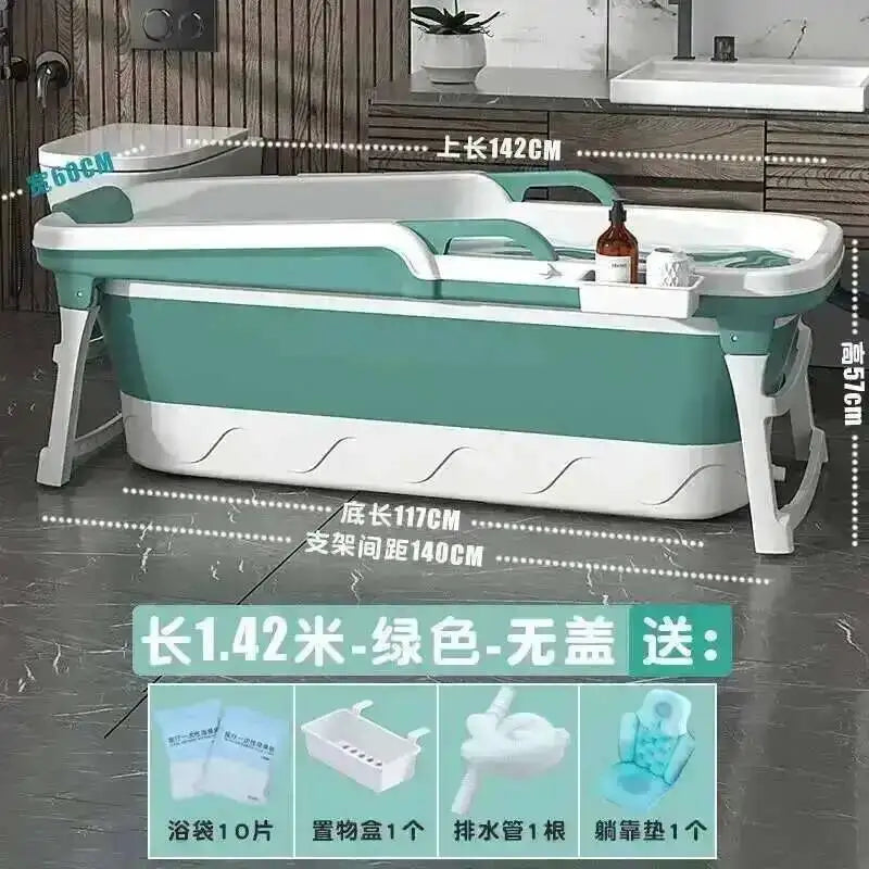 Tub Bathtubs Adult Folding Bathtub Foaming Simple Adult