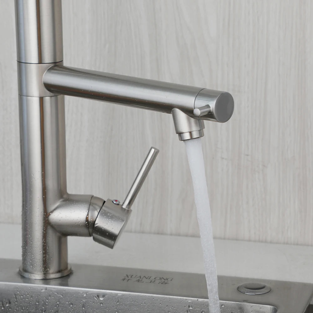 Kemaidi Brass Sink Faucet Spring Pull Down Faucets