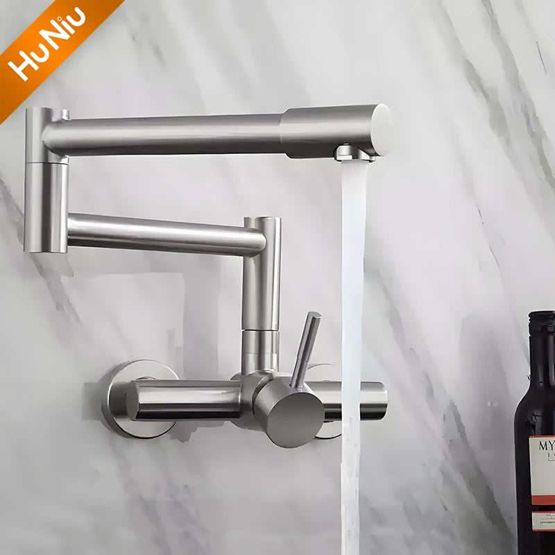 Huniu Folding Faucet Stainless Steel 304 Foldable Faucet