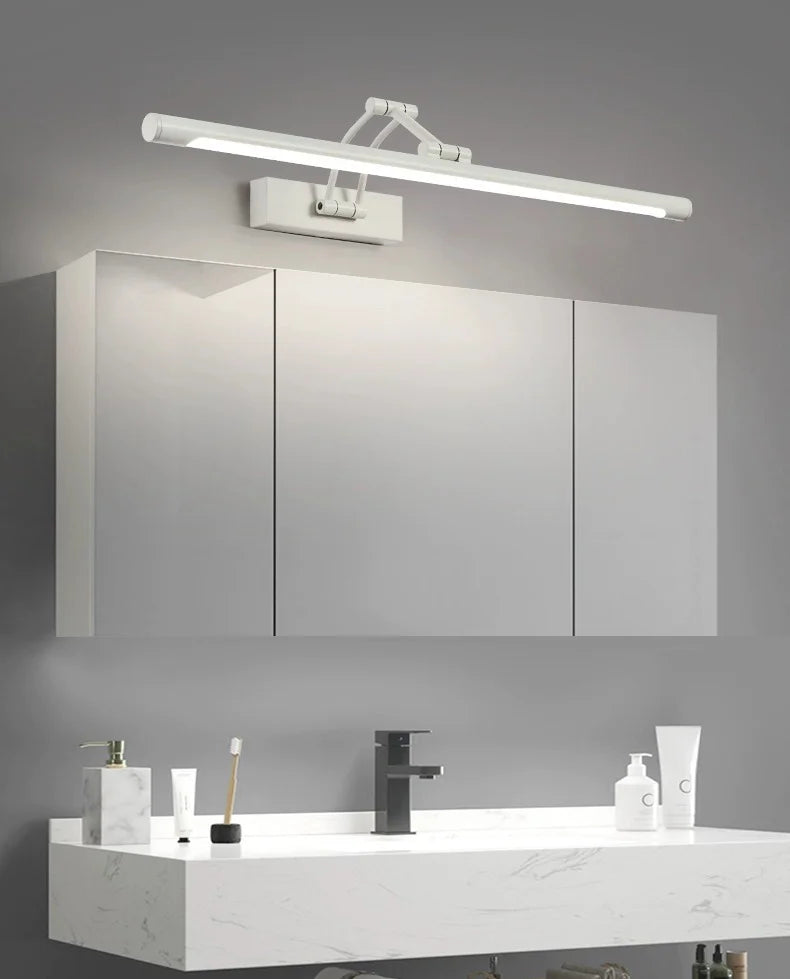 Modern Led Bathroom Vanity Light Adjustable Angle Black/White