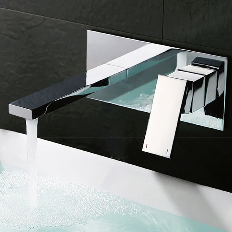 Tolm All Copper Bathtub Faucet Cold Waterfall Wall