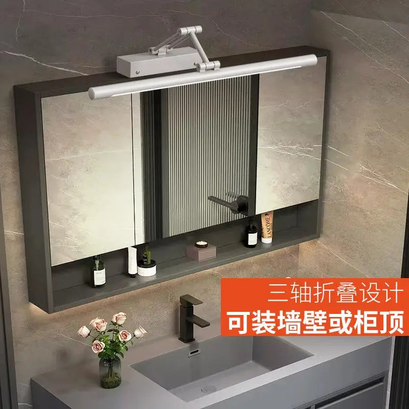 Modern Bathroom Mirror Wall Lamp Foldable Black/White Bedroom