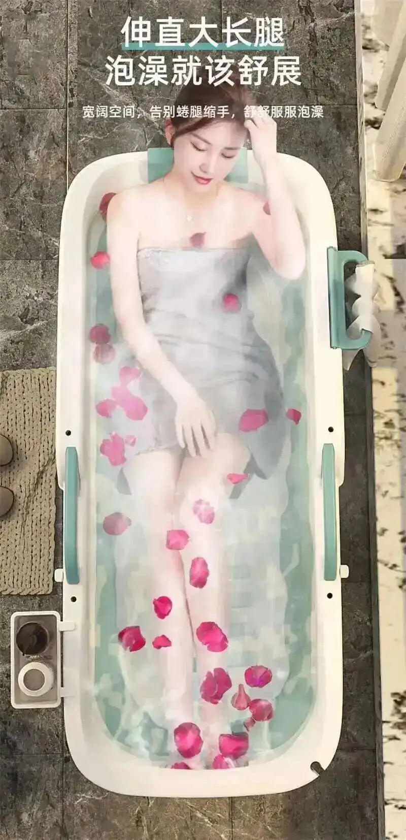 Tub Bathtubs Adult Folding Bathtub Foaming Simple Adult