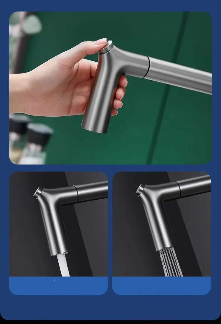 Faucet Pull Out Water Filter Tap Brass Crane