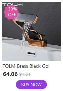 Tolm Basin Faucet Modern Bathroom Mixer Tap Orange