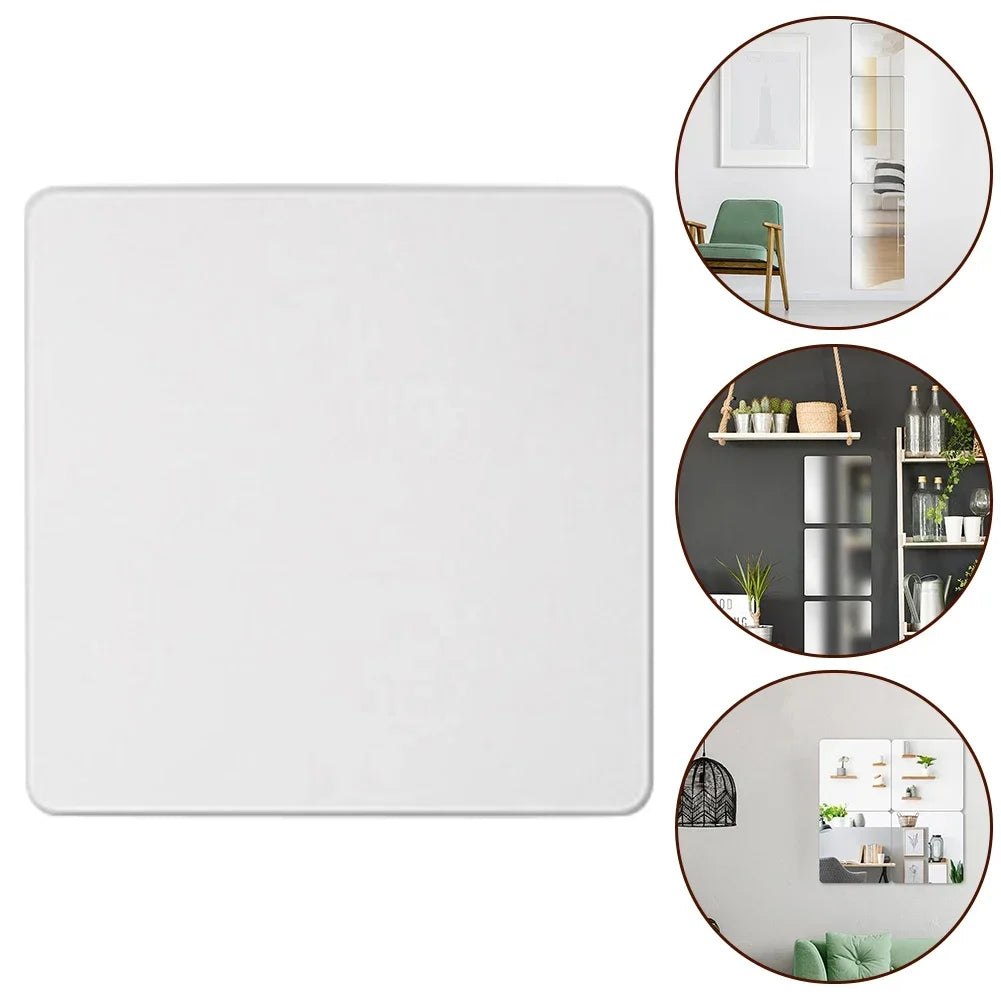 20x20cm Acrylic Flexible Mirror Sheets Mirror Wall Sticker
