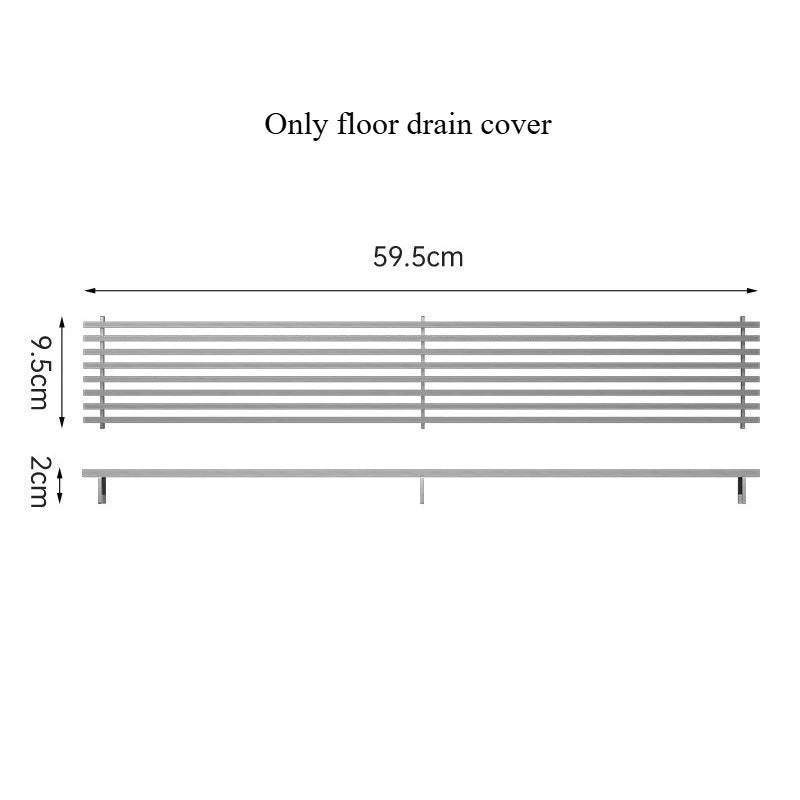 304 Stainless Steel Long Strip Floor Drain Cover