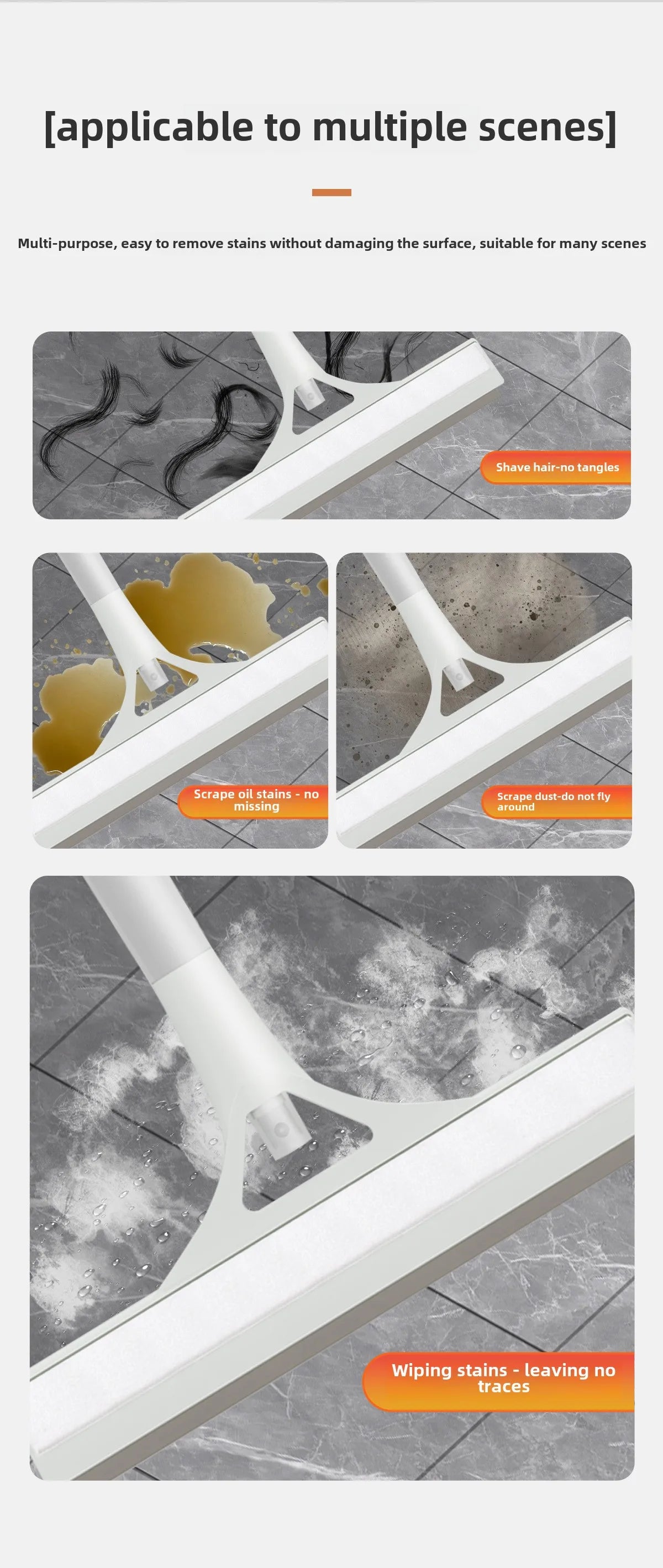 Glass Cleaning Artifact Bathroom Mirror Brush Window Wiper