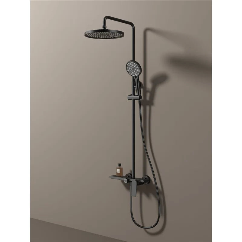 Kemaidi Brushed Gold Shower System Bathroom Shower Faucet