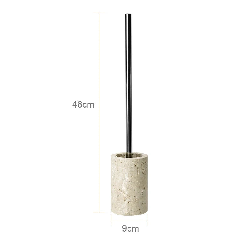 Beige Travertine Bathroom Natural Marble Soap Dispenser Reed