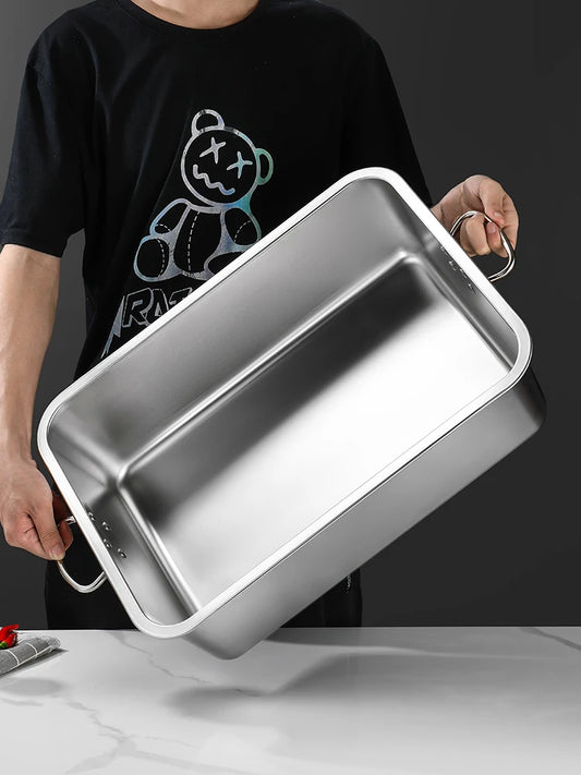 Stainless Steel 304 Deepened Square Basin Rectangular Box
