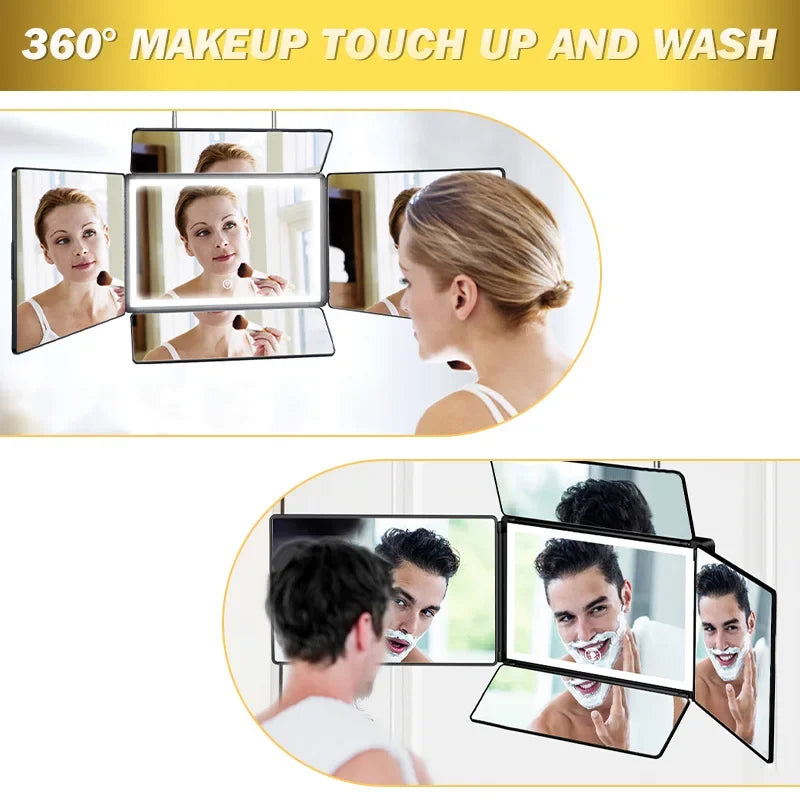 Way Mirror Self Hair Cutting 360 Mirror Braiding