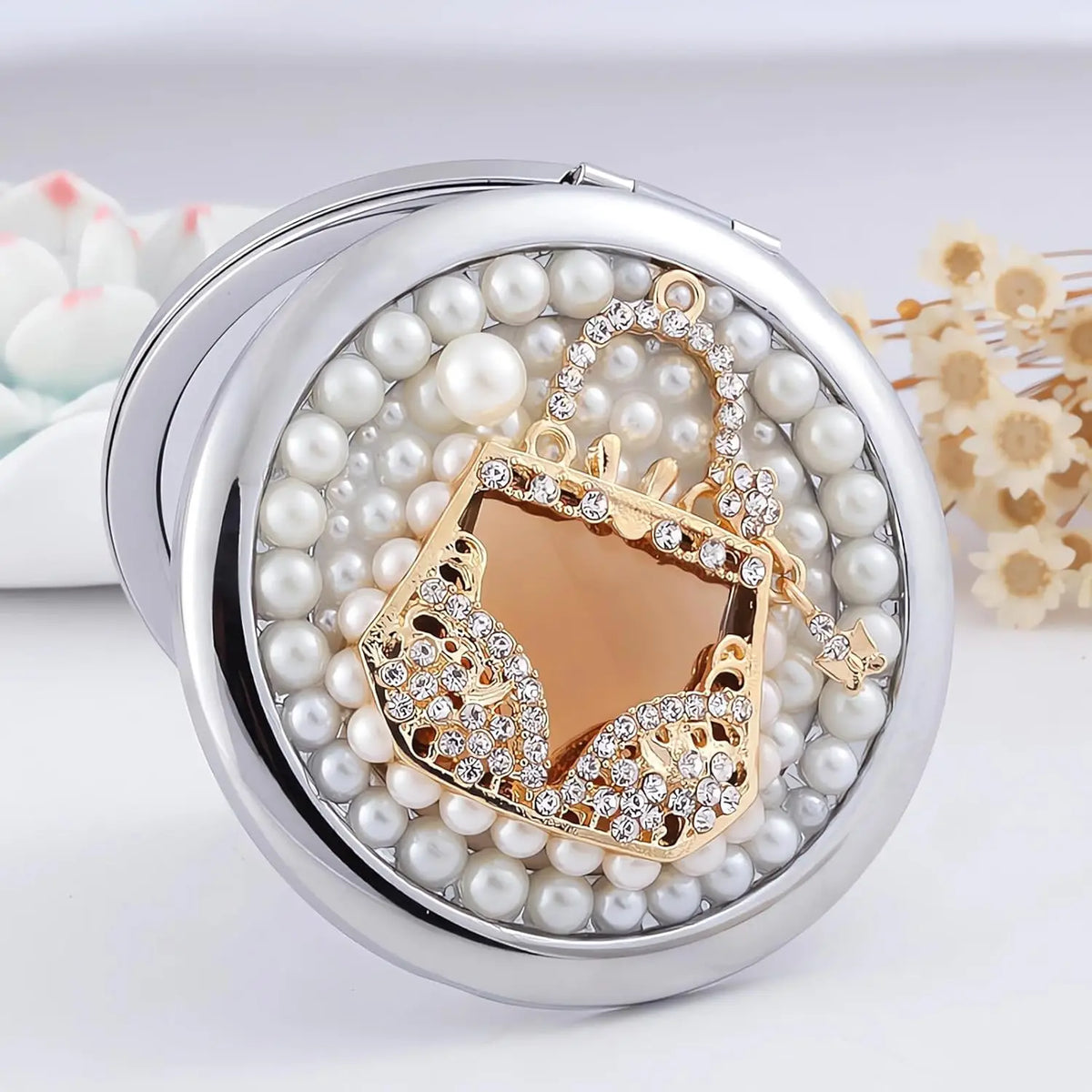 Compact Mirror 1x/2x Magnification Pocket Mirror Women 3inch