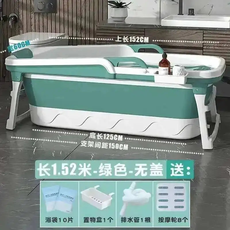 Tub Bathtubs Adult Folding Bathtub Foaming Simple Adult