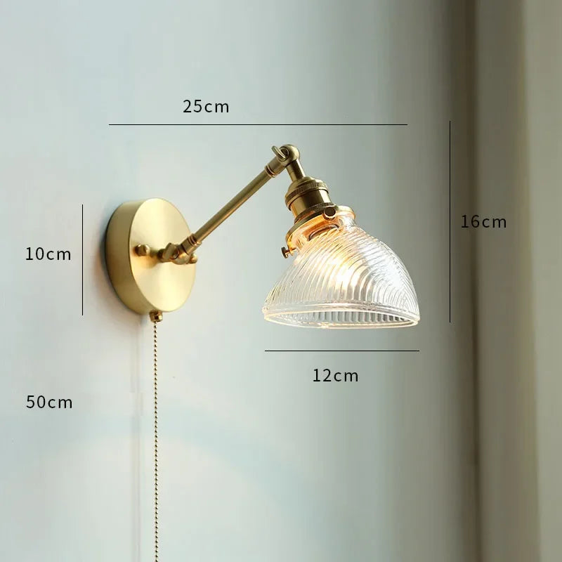 Ceramic Modern Wall Lamp Beside Pull China Switch