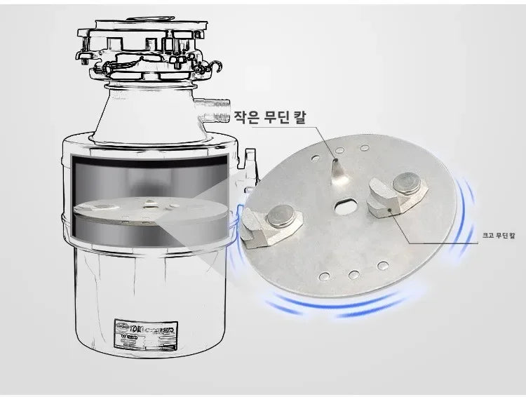 220v Food Waste Disposer Sink Garbage Grinder Waste