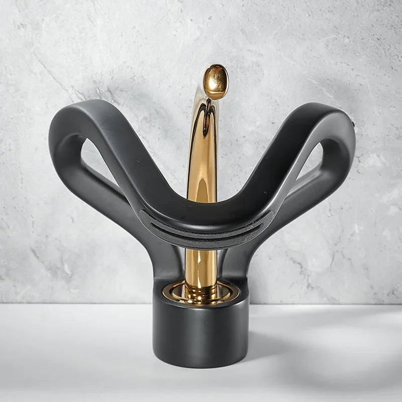 Faucet Bathroom Hollow Out Design Waterfall Basin Mixer