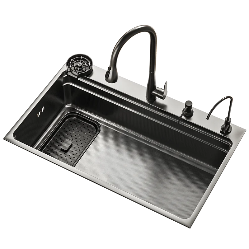 304 Stainless Steel Sink Black Large Slot Wash