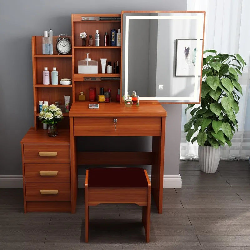 Dressing Table Small Apartment Dresser Modern Makeup Mirror
