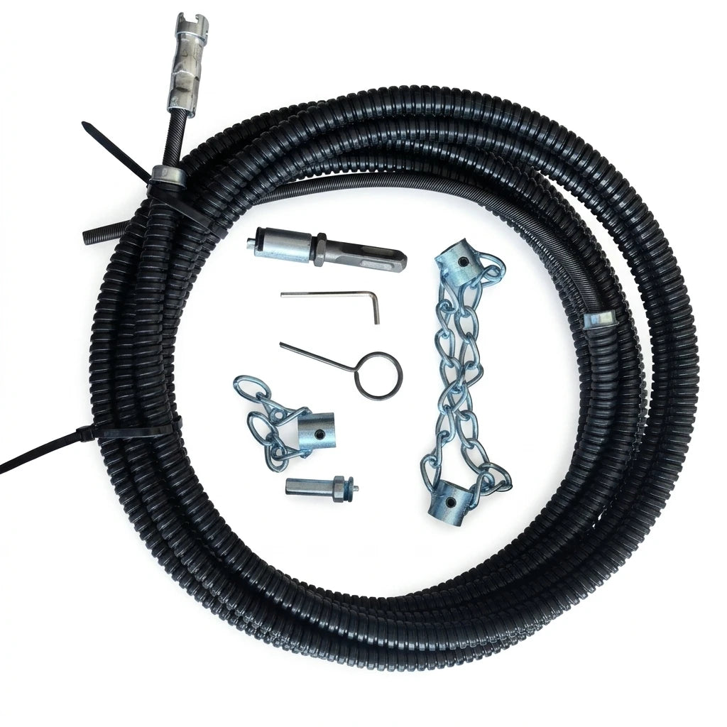 Electric Drill Drain Cleaner Spring Extension Sewer Pipe