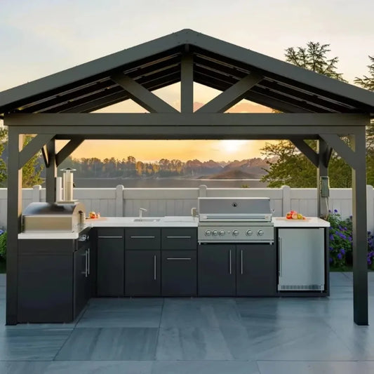 Custom 304 Stainless Steel Outdoor Cabinet Sink Full