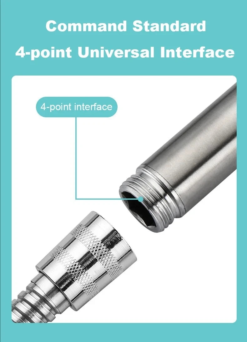 Stainless Steel Shower Faucet Cold Water Mixer G1/2