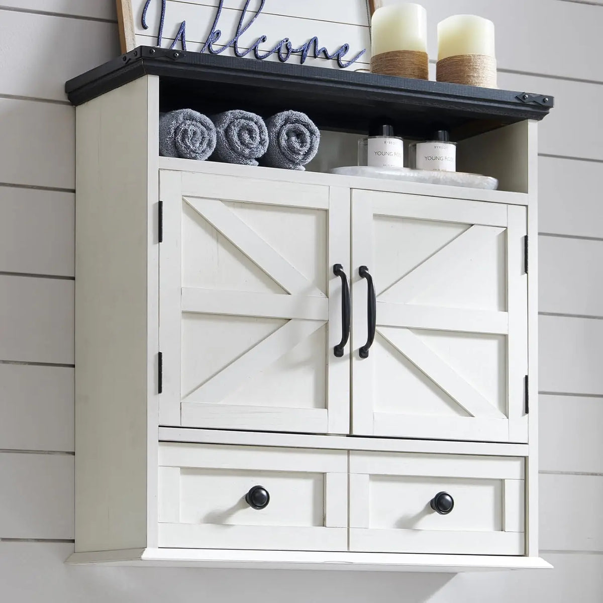 Bathroom Wall Cabinet Farmhouse 24 Wide Medicine Cabinet