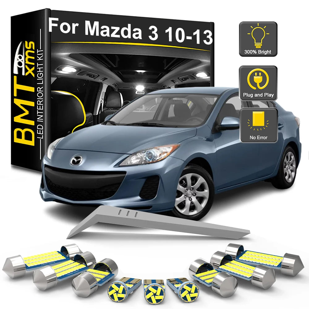 Bmtxms 11pcs Led Interior Light Number Plate Bulb