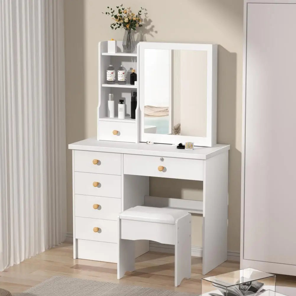 Makeup Vanities Vanity Desk Sliding Mirror Bedroom Dressing