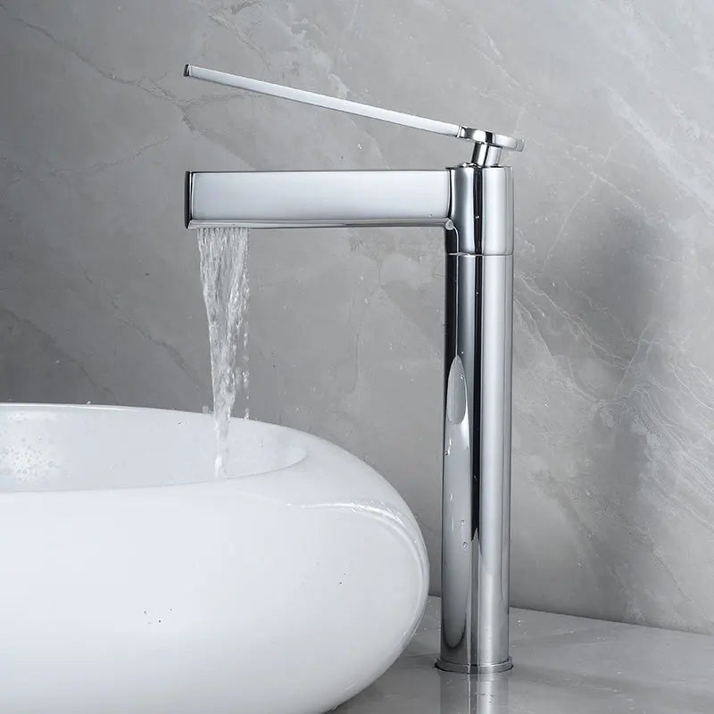 Basin Bathroom Sink Faucet Deck Mounted Cold Water