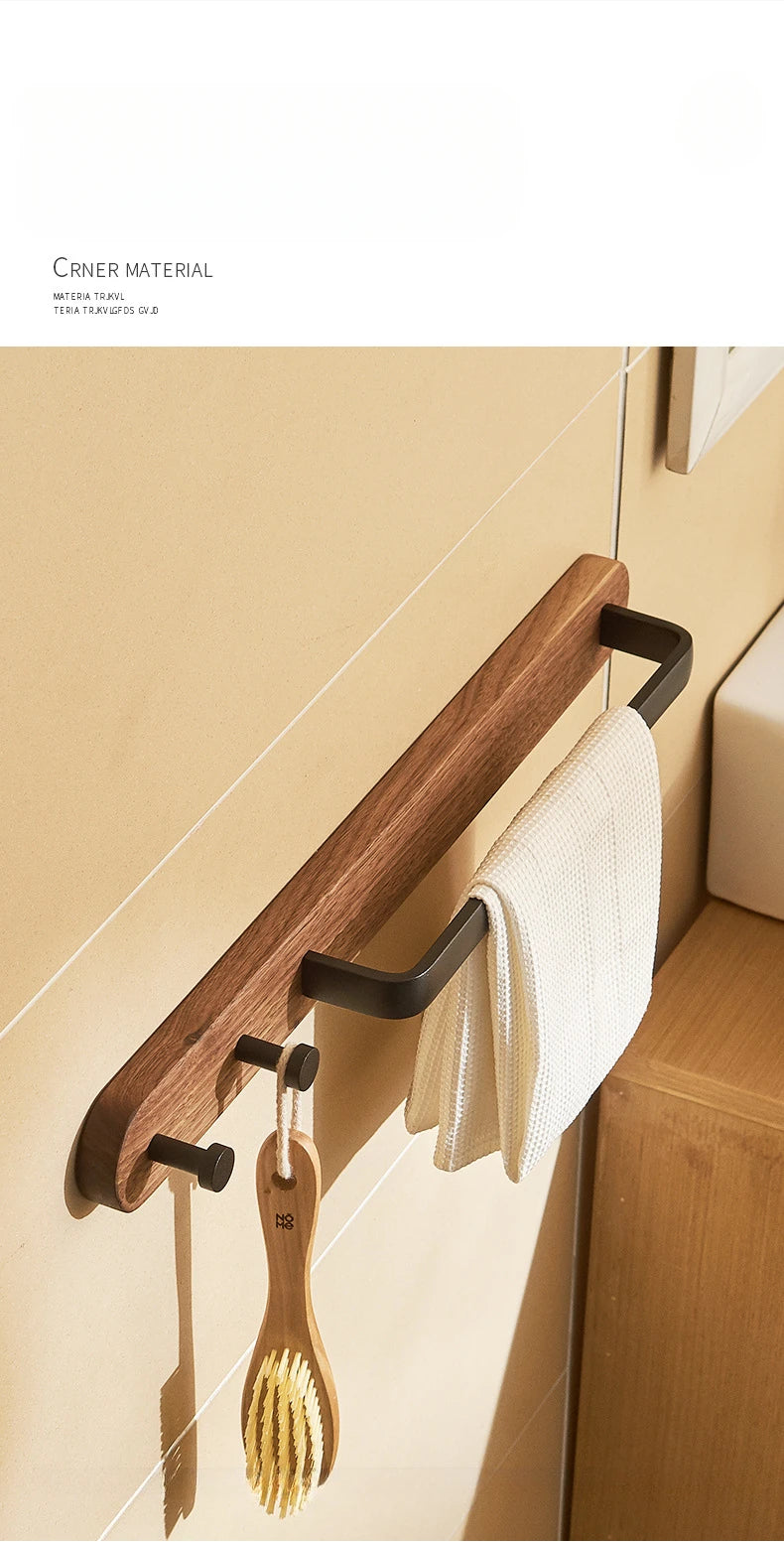 Bathroom Towel Holder Wall Mounted Towel Rack Shower
