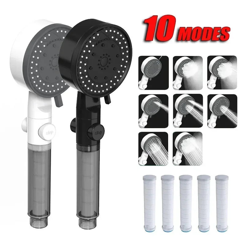 High Pressure Shower Head Handheld Bathroom Shower Filter