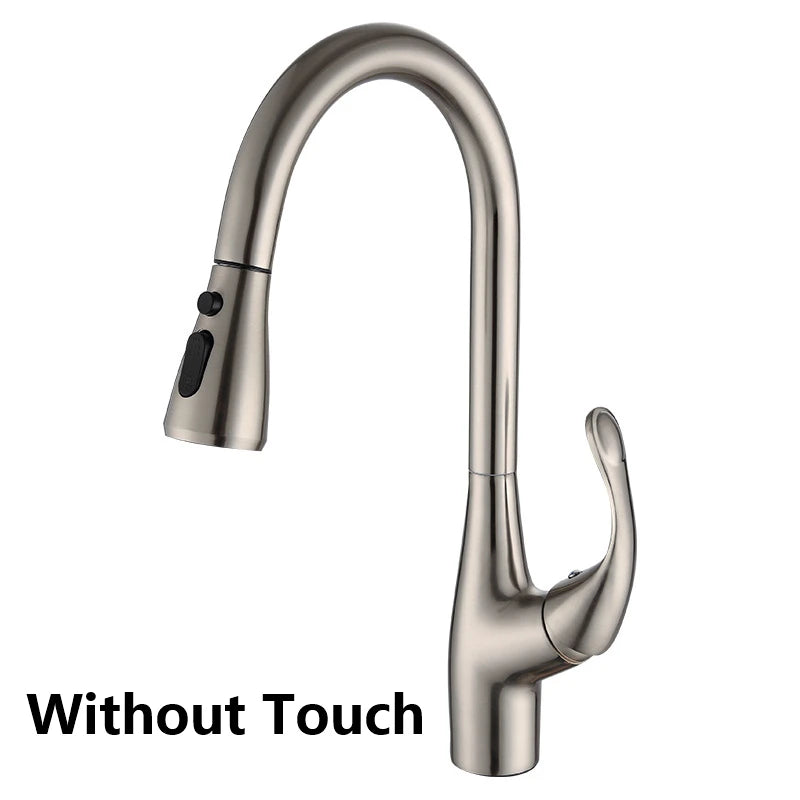 Brushed Nickel Touch On Faucet Quality Brass Cold