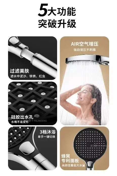 15cm Big Panel High Pressure Shower Head Filter