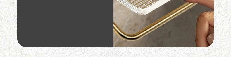 Luxury Gold Toilet Paper Holder Shelf No Punching