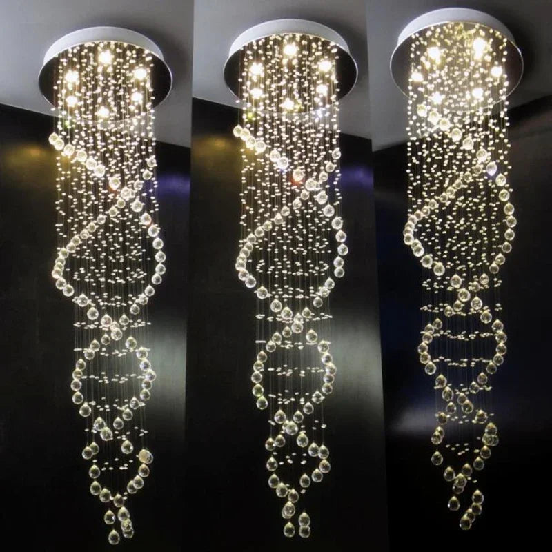 Crystal Led Hanging Lamp Modern Led Chandeliers Light