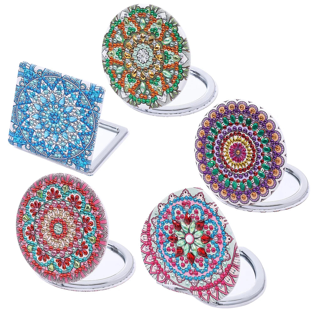 Diy Diamond Art Mosaic Makeup Mirror Cross Stitch