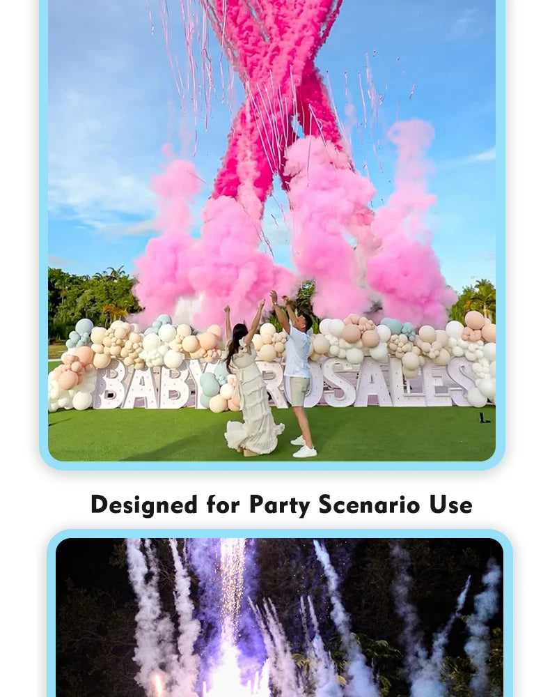Tnt Gender Reveal Electric Cannon Confetti Color Smoke