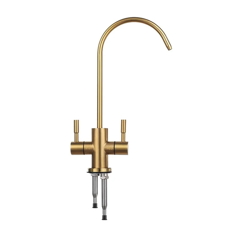 Kktnsg Water Purifier Faucet Brushed Gold Faucet Osmosis