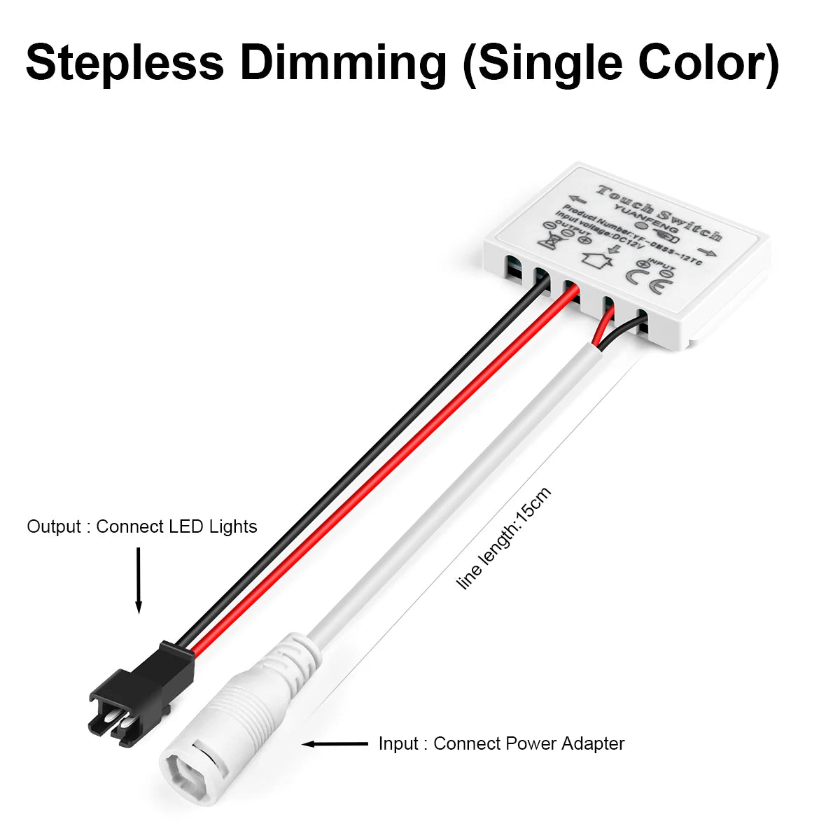 12v 5a Makeup Mirror Led Light Switch Capacitive