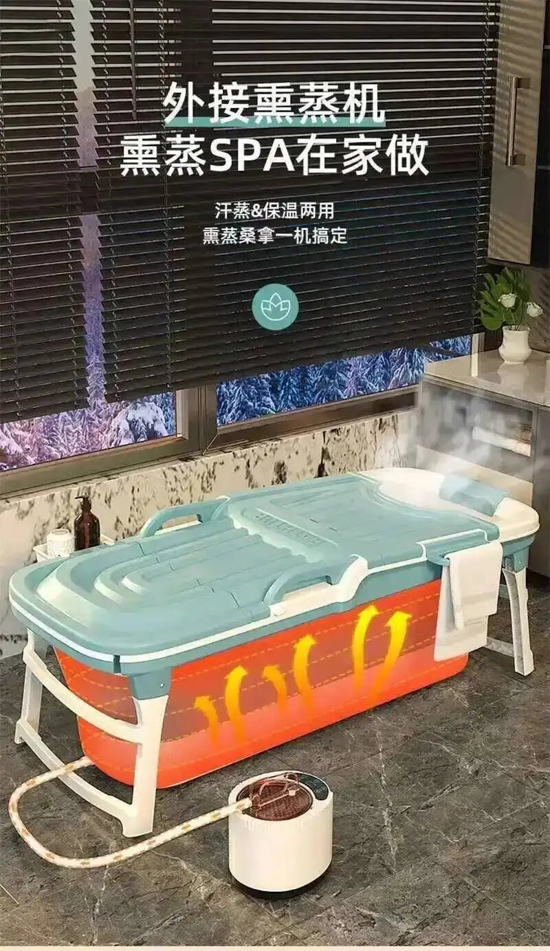 Tub Bathtubs Adult Folding Bathtub Foaming Simple Adult