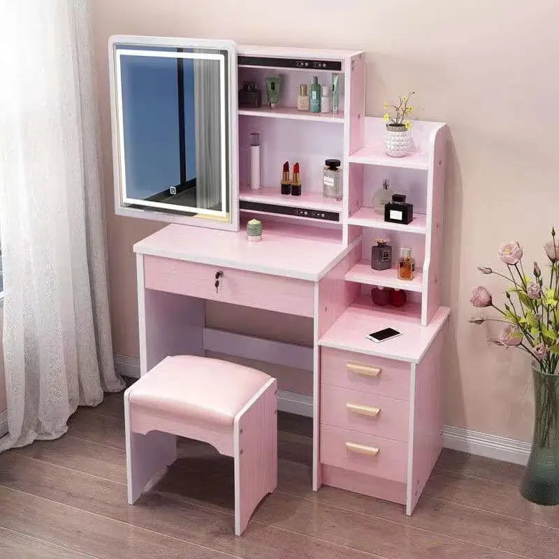 Dressing Table Small Apartment Dresser Modern Makeup Mirror